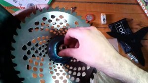 Триммер бензиновый - Установка пилы (4)