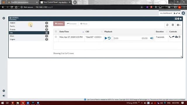 Asterisk FreePBX 12 - VoiceMail - LMN Technohub смотреть онлайн