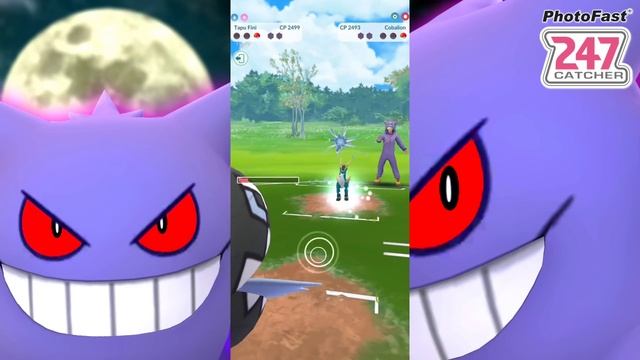 Using Elite TM on Shadow Gengar Shield eater in Ultra GO Battle League for Pokemon GO смотреть онлайн