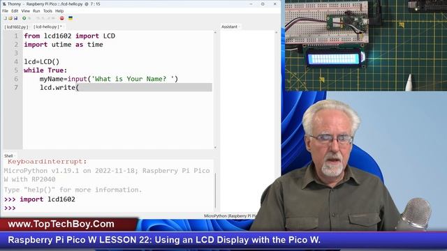 Raspberry Pi Pico W LESSON 22: Using an LCD Display with the Pico W смотреть онлайн