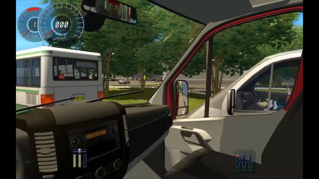 City Car Driving - Mercedes Sprinter Van Passageiros