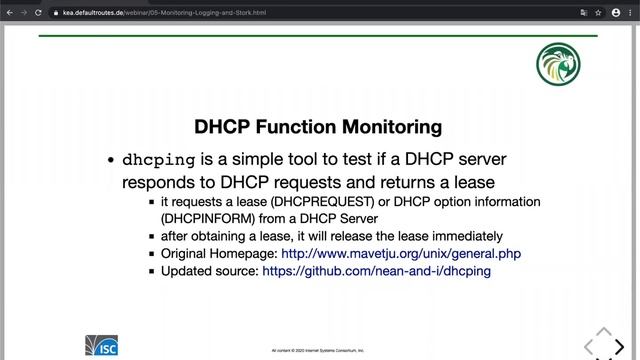 Using the Kea DHCP Server - Session 5 of 6. Monitoring and Logging смотреть онлайн