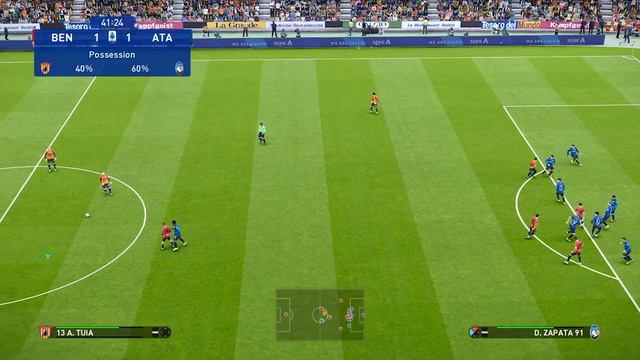 PES 2021 - Benevento vs Atalanta - PS4 GAMEPLAY смотреть онлайн