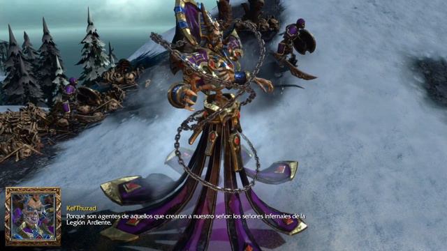 Kel'Thuzad Cuenta la historia de la Legión Ardiente a Arthas Escena mejorada por Warglaive Reforged смотреть онлайн