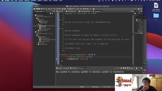 Code With Me Implement Queue using Array - Java - Day 18 смотреть онлайн