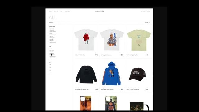 Beyonce Shop — Презентация редизайна интернет-магазина [Школа дизайна UPROCK] смотреть онлайн