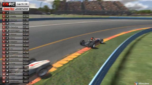 Grand Prix Legends | 2024 S1 Round 10 | Watkins Glen | iRacing смотреть онлайн