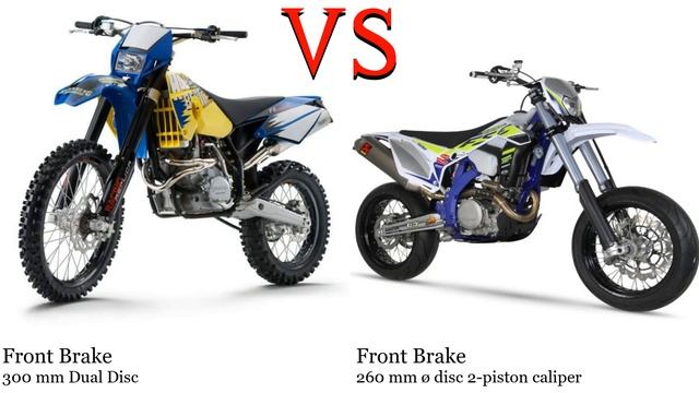 Husaberg FE 650 vs Sherco Supermotard 4 5 Test specification comparison смотреть онлайн