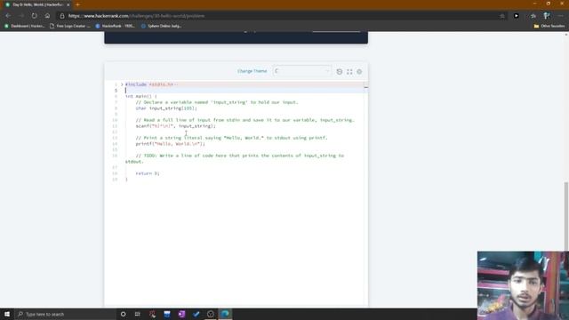Hacker Rank 30 days of code in C language || Day 0 : Hello World || code solution. смотреть онлайн