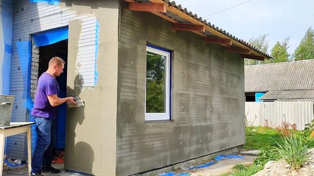 УТЕПЛЕНИЕ ФАСАДА ДОМА.ЧАСТЬ2./ДЕРЕВЕНСКИЕ БУДНИ. смотреть онлайн