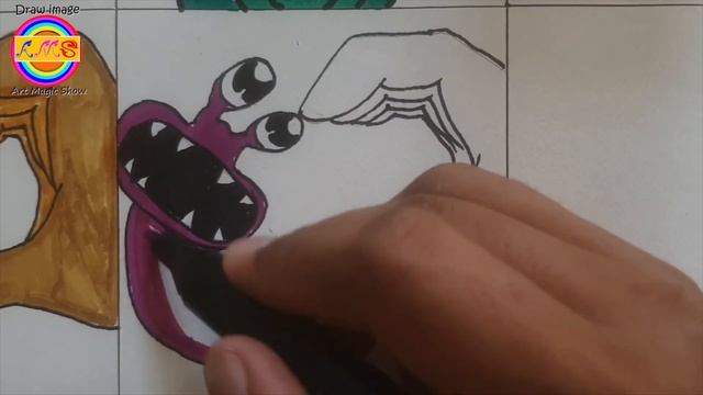 Drawing ROBLOX- Rainbow Friends Finger Heart-Fancy Refill / Heart Challenge By Art Magic Show #001 смотреть онлайн