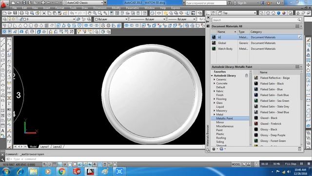 HOW TO CREATE WATCH IN AUTOCAD 3D смотреть онлайн