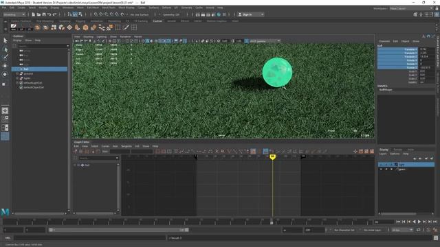 Maya для начинающих. Урок №9. Анимация в Maya. (Юрий Снытко, VideoSmile)
