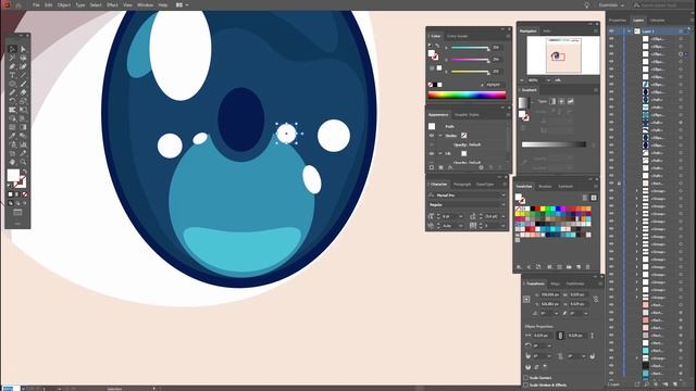 ANIME EYES | ADOBE ILLUSTRATOR 2020 TUTORIAL FOR BEGINNERS смотреть онлайн
