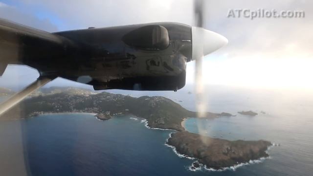 COCKPITVIDEO: Winair DHC 6 Twin Otter - St Barths to St Maarten смотреть онлайн