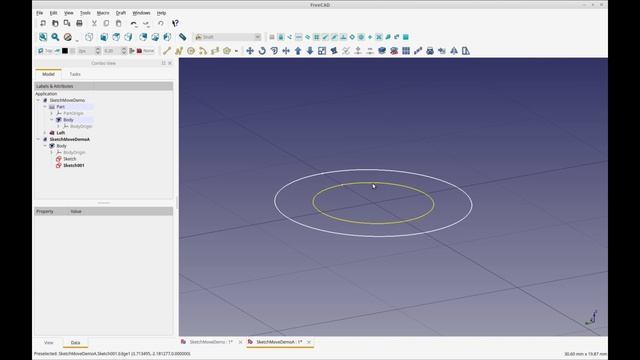 FreeCAD - Move a Sketch with Draft-Move ( Secret Trick Enclosed ) смотреть онлайн