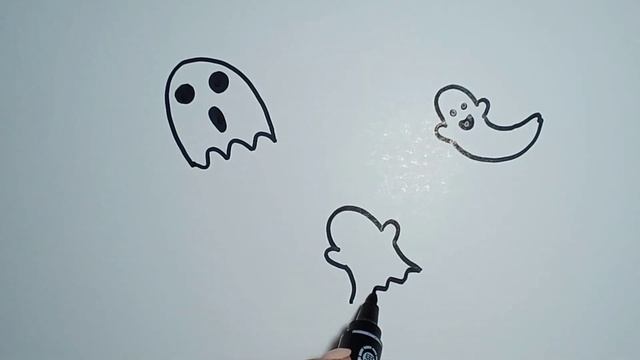 How to draw a ghost for kids | как нарисовать привидение для детей смотреть онлайн