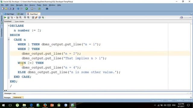 plsql tutorial in hindi lec 13 (case in plsql) смотреть онлайн