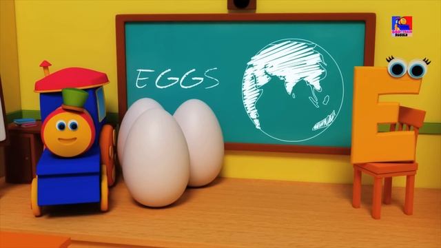 Боб Поезд номер песни | 3D Обучающие видео | 3D Educational Video | Bob Train Number Song смотреть онлайн