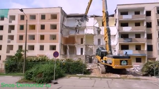Снос жилого дома. Снос панельного дома. смотреть онлайн