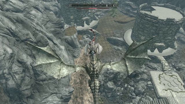 Dragonborn DLC, dragon riding Gameplay (Tamed Elder Dragon vs Tier 1 Dragon) смотреть онлайн