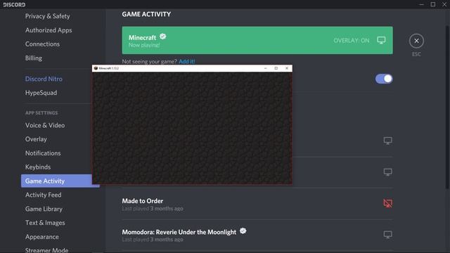 Minecraft 1.13 Discord Overlay Fix смотреть онлайн