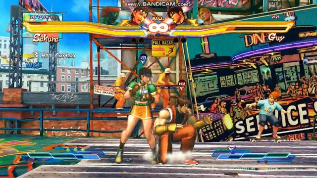 Street Fighter X Tekken: Аркада - Blanka & Sakura vs Cody & Guy - 1/8 смотреть онлайн