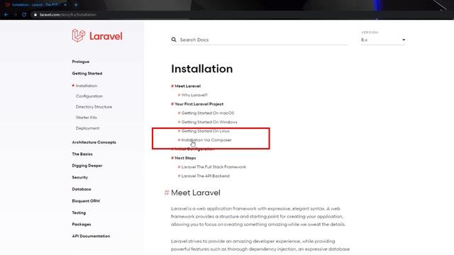 How to install Laravel 8 for Beginner смотреть онлайн