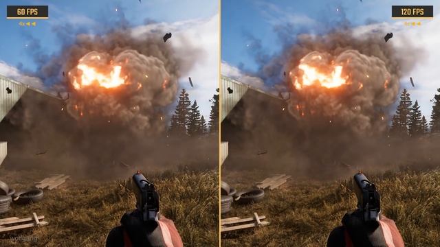 60 FPS vs. 120 FPS Gaming (Slow Motion) смотреть онлайн