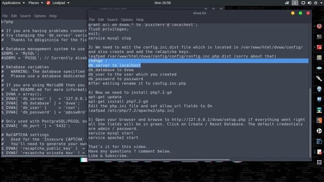 Setup DVWA (Damn Vulnerable Web Application) in Linux смотреть онлайн