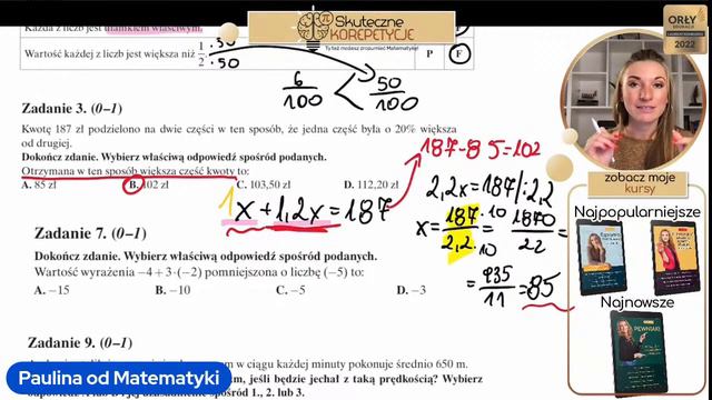 Najgorsze zadania na egzaminie ósmoklasisty z matematyki 2023🙈 смотреть онлайн