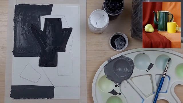 КАК НАУЧИТЬСЯ РАСПРЕДЕЛЯТЬ ТОН В ЖИВОПИСИ | Упражнение "Тоновая схема" гуашью | Художка Лайт смотреть онлайн