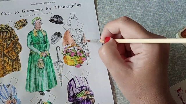 Бумажная кукла раскрашена мной смотреть онлайн