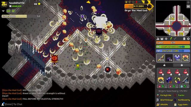 (rotmg o3) 500 ping "hardmode" oryx 3 f.t. white bag & no top dmg смотреть онлайн