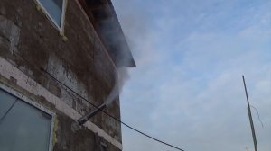 Сделали временное отопление в доме.