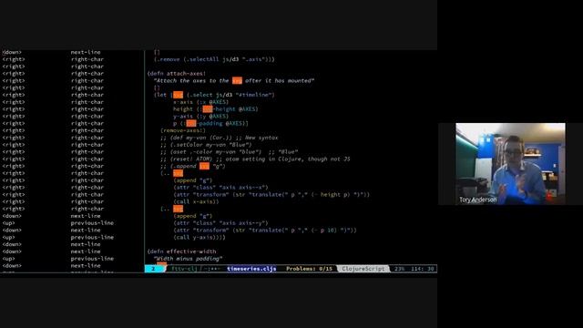 Clojure: interop, reagent forms, and d3js смотреть онлайн