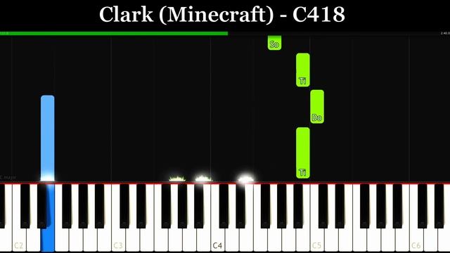 Clark (Minecraft) - C418 [Piano Tutorial] | SHEET MUSIC + MIDI ? смотреть онлайн