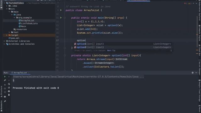 Convert Array to List in Java ( discussing 3 options ) смотреть онлайн