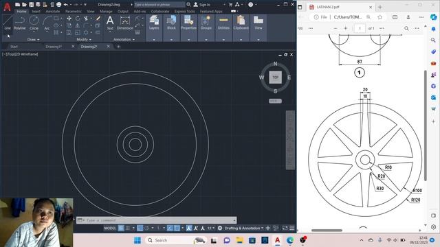 NAMA : PUTRY AMELYAH NIM : 226411021 TUGAS AUTOCAD 2D LATIHAN 2. смотреть онлайн