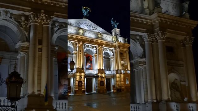 Львів / велика скульптура біля Оперного театру смотреть онлайн