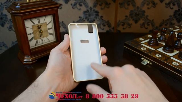 Металлическая задняя панель-накладка из алюминия для Huawei Honor 7i Dual Sim/ShotX 5.2" золотая смотреть онлайн