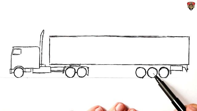 How to draw a Truck step by step смотреть онлайн