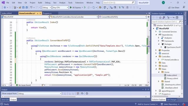 How to Convert a Word Document to a PDF Using the Syncfusion Word Library смотреть онлайн