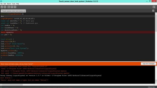 (exit status 1)'Servo' does not name a type; did you mean 'Serial' \\Error compiling || Part 6 смотреть онлайн
