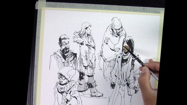 Urban Sketching Demo : People in the Metro смотреть онлайн