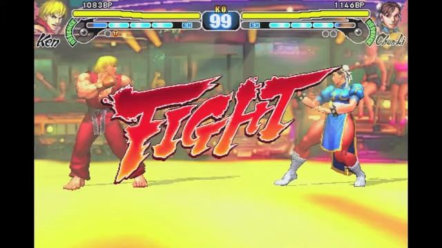 Street Fighter IV Volt Game Center - Ken vs Chun-Li смотреть онлайн