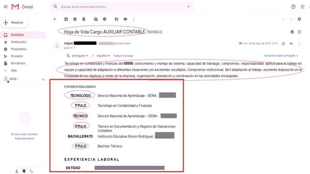 ERROR # 13/17: ENVIAR LA HOJA DE VIDA DENTRO DEL CUERPO DEL MENSAJE смотреть онлайн