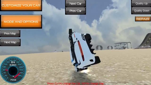 Crazy Stunt Cars 2 Game Walkthrough | Car Stunt Games смотреть онлайн