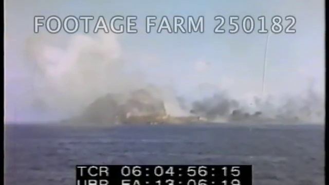 Iwo Jima: Bombardment Seen From Destroyer 250182-01 | Footage Farm смотреть онлайн