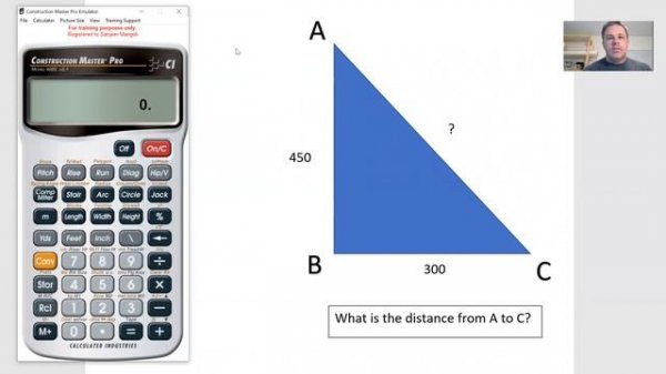 Calculating Diagonal with Construction Calculator